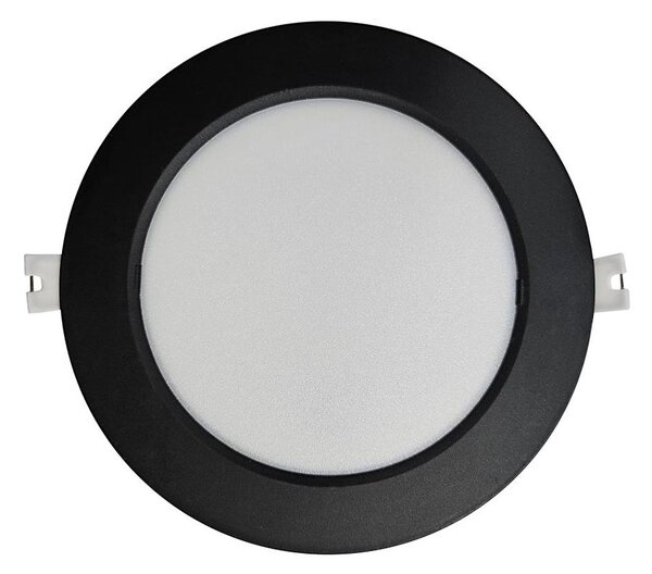 Corp de iluminat LED încastrat CIRCLE LED/12W/230V 4000K d. 17 cm negru
