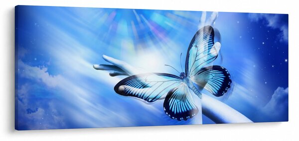 Tablou - Fluture, simbolul speranței (120x50 cm)