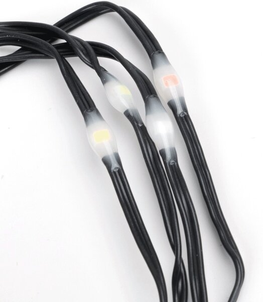 Aigostar - Ghirlandă LED pentru exterior, 50 LED-uri, 8 funcții, alimentare 3 x AA, 5,3 m, IP44, multicolor