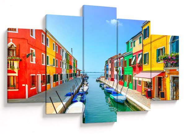 Tablou - Insula Burano, Veneția, Italia (150x105 cm)