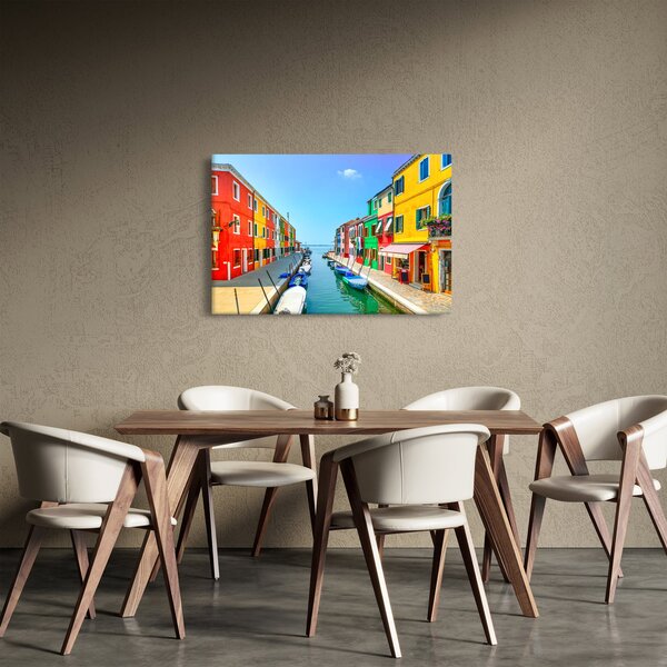Tablou - Insula Burano, Veneția, Italia (90x60 cm)