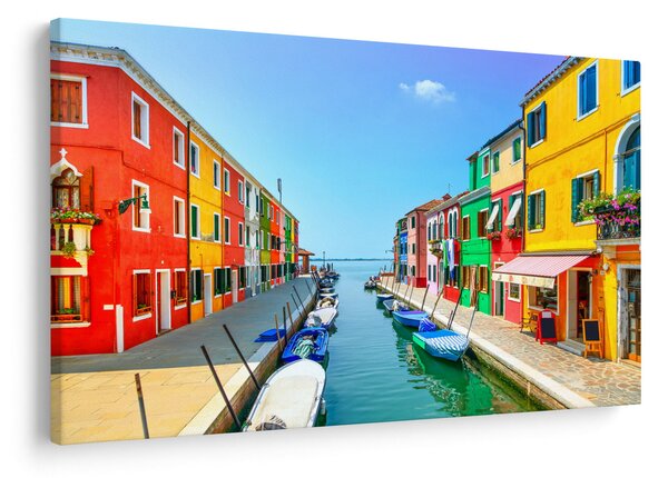 Tablou - Insula Burano, Veneția, Italia (90x60 cm)