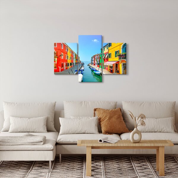 Tablou - Insula Burano, Veneția, Italia (90x60 cm)