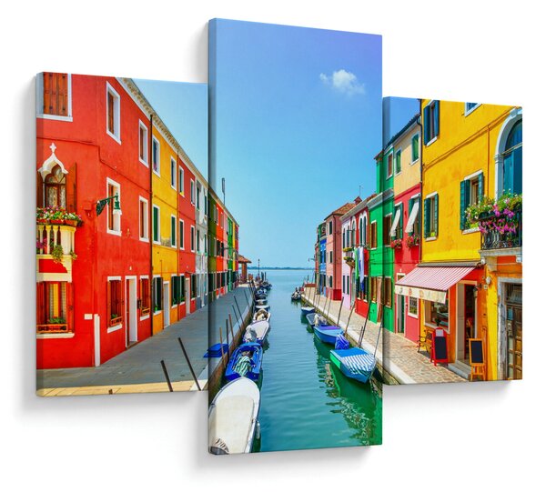 Tablou - Insula Burano, Veneția, Italia (90x60 cm)