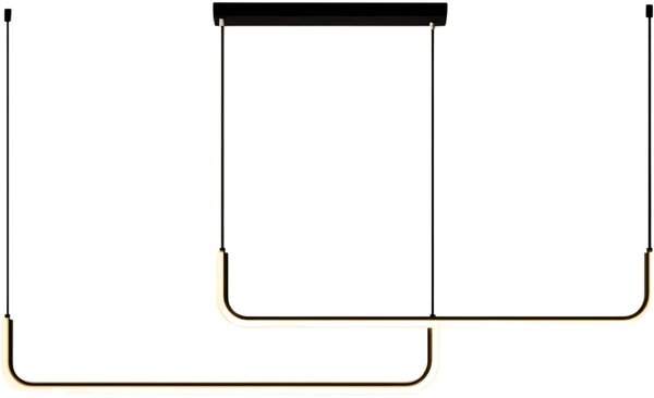 Abigali Nikon lampă suspendată 2x36 W negru LWNN