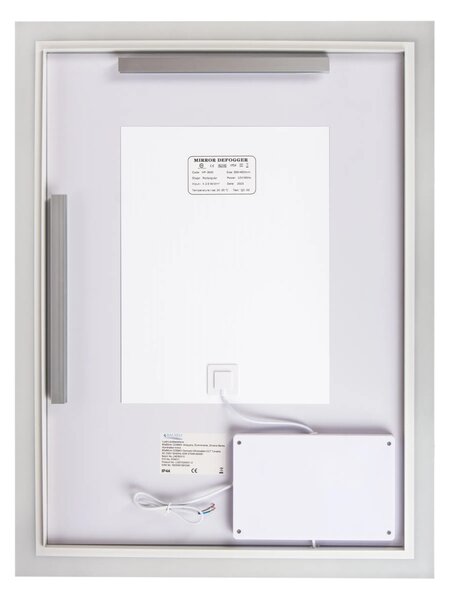 Balneo Cosmo oglindă 39x50 cm dreptunghiular cu iluminare cu covoraș de încălzire L0201020401-2