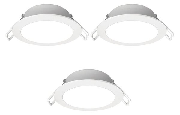 SET 3x corp de iluminat LED încastrat de exterior Aigostar LED/4,8W/230V 3000K IP65 alb