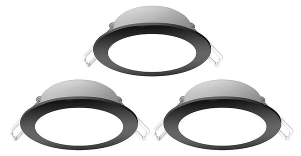 SET 3x corp de iluminat LED încastrat de exterior Aigostar LED/4,8W/230V 3000K IP65 negru