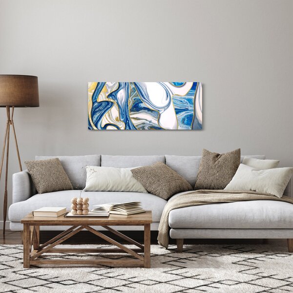 Tablou - Valuri de marmură (120x50 cm)