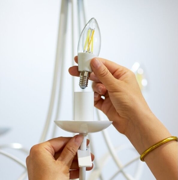 Bec LED dimabil C35 E14/4,9W/230V 2700-6500K CRI 90 Wi-Fi WiZ