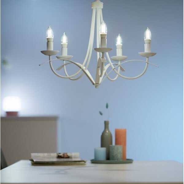 Bec LED dimabil C35 E14/4,9W/230V 2700-6500K CRI 90 Wi-Fi WiZ