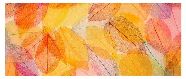 Tablou - Fundal frunze de toamnă (120x50 cm)