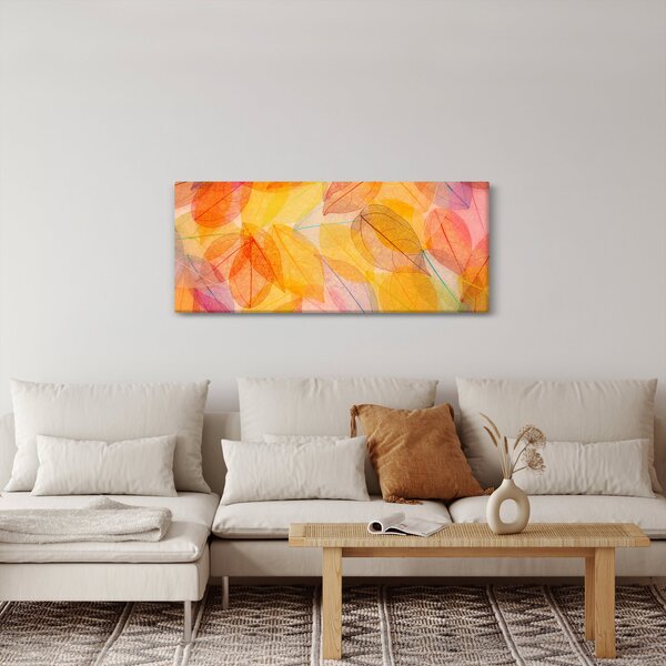 Tablou - Fundal frunze de toamnă (120x50 cm)