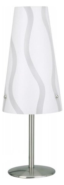 Lampă de masă Brilliant ISI 1xE14/40W/230V alb/gri/crom lucios