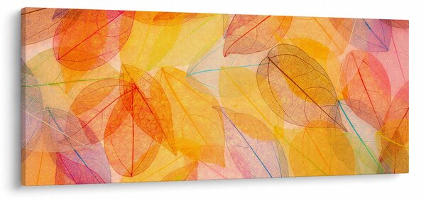 Tablou - Fundal frunze de toamnă (120x50 cm)