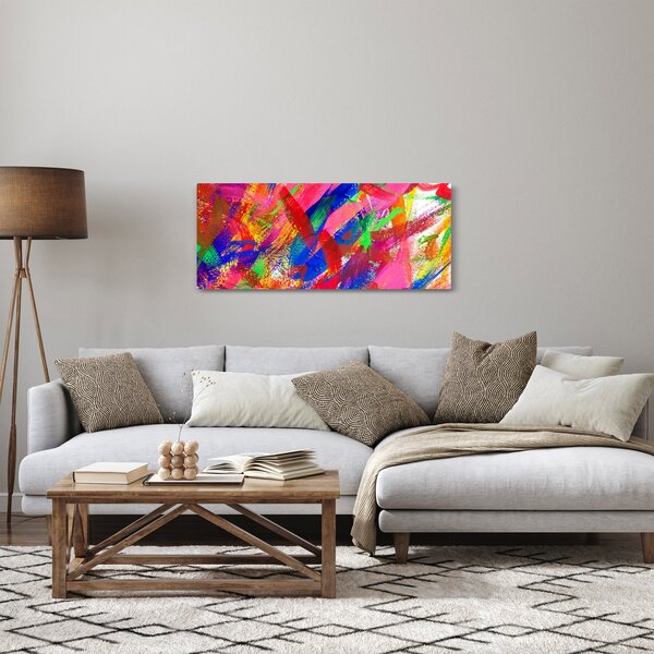 Tablou - Abstract colorat (120x50 cm)