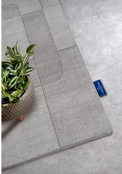 Covor tip traversă gri țesut manual din lână 80x250 cm Charlotte – Villeroy&Boch