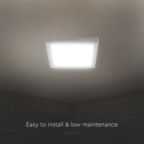 Plafonieră LED/6W/230V 3000K 12x12 cm alb