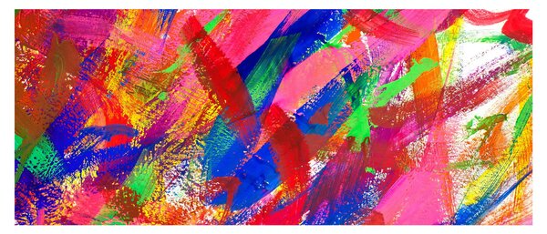 Tablou - Abstract colorat (120x50 cm)