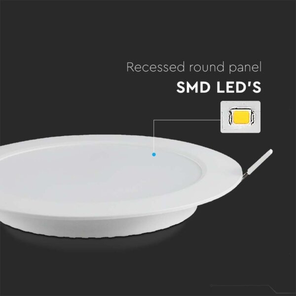 Corp de iluminat LED încastrat LED/6W/230V d. 12 cm 3000K alb