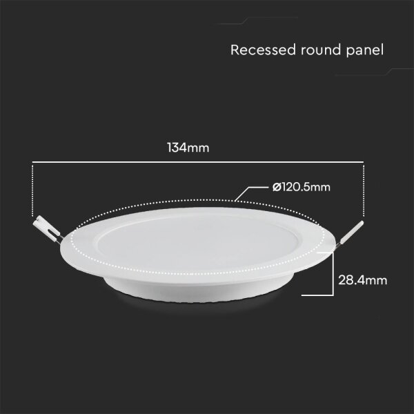 Corp de iluminat LED încastrat SAMSUNG CHIP LED/6W/230V 3000K d. 12 cm alb