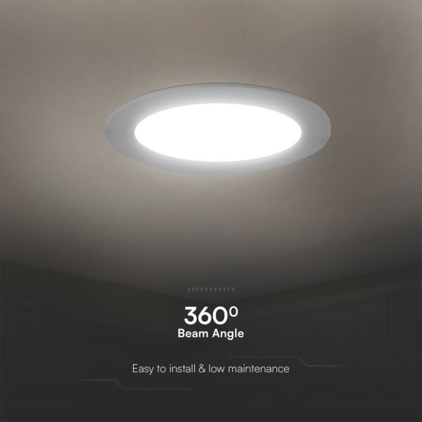 Corp de iluminat LED încastrat SAMSUNG CHIP LED/6W/230V 3000K d. 12 cm alb