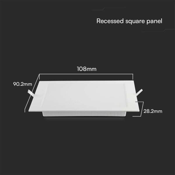 Corp de iluminat LED încastrat SAMSUNG CHIP LED/3W/230V 4000K 9x9 cm alb