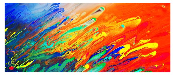 Tablou - Abstract colorat (120x50 cm)