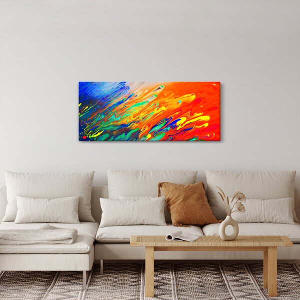 Tablou - Abstract colorat (120x50 cm)