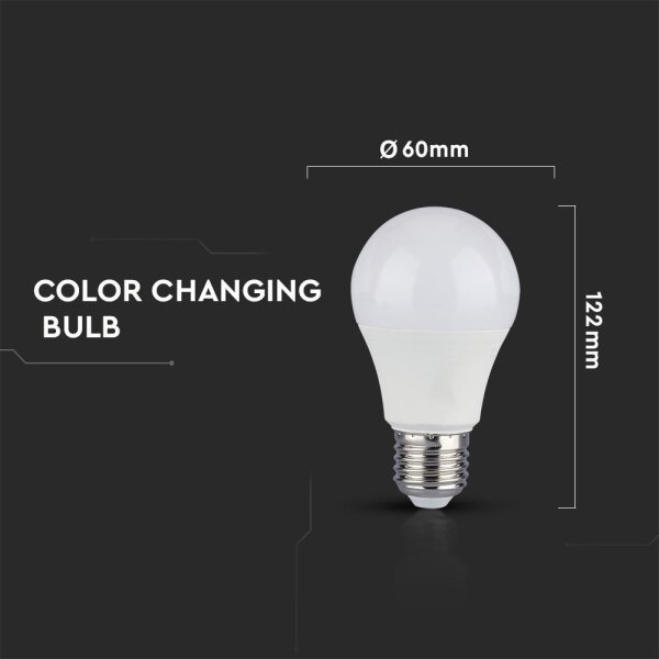 SET 2x bec LED A60 E27/9W/230V 3000/4000/6400K