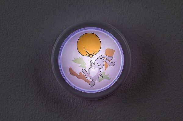 Corp de iluminat LED de veghe pentru copii Rabalux 76073 HOPPLY LED/0,3W/2xAA 6000K