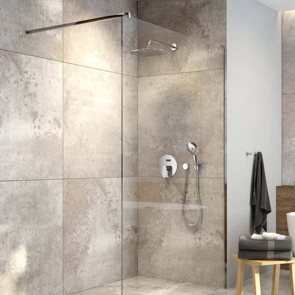 Oltens Vida perete cabină de duș walk-in 100 cm crom luciu/sticla transparentă 22003100