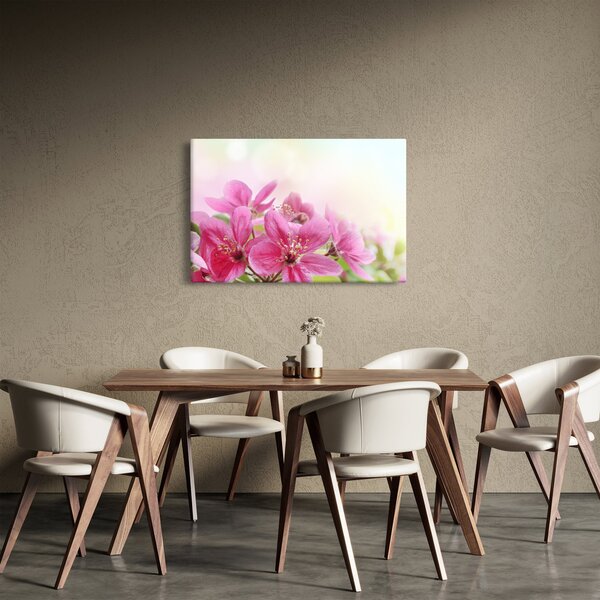 Tablou - Flori roz (90x60 cm)
