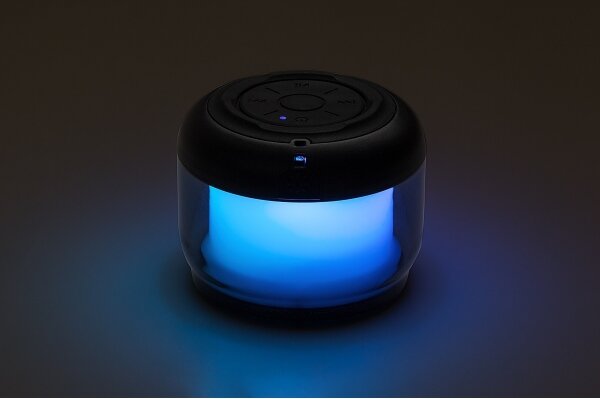 Rabalux 76110 - Lampă de birou RGB cu difuzor RADELIA RGB/3W/3,7V 500mAh