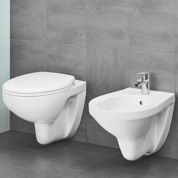 Grohe Bau Ceramic vas wc cu capac soft-close agăţat fără margine alb 39351000
