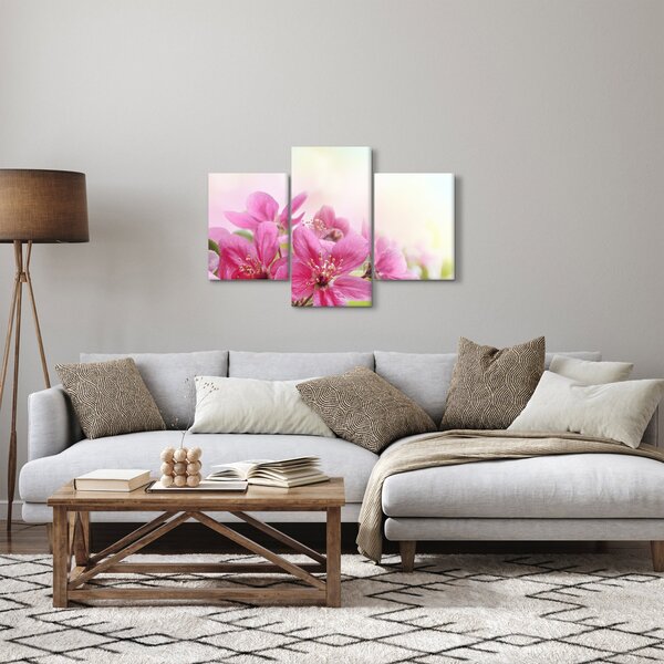 Tablou - Flori roz (90x60 cm)