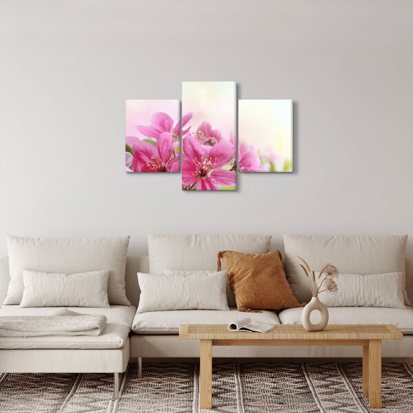 Tablou - Flori roz (90x60 cm)