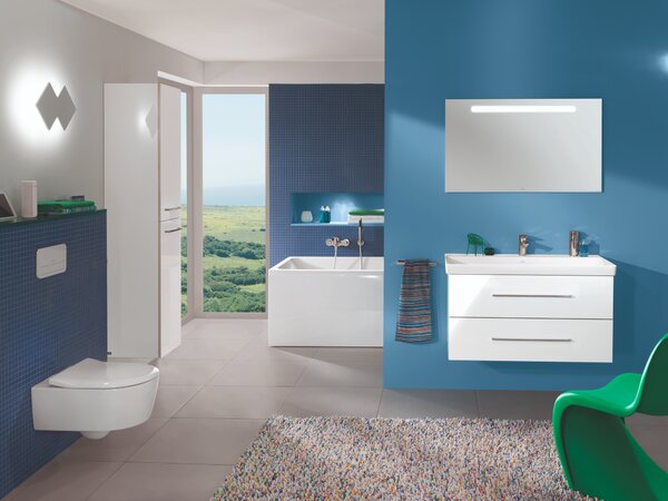 Villeroy & Boch Avento set combi-pack cu tablă agăţat fără margine alb 5656RS01