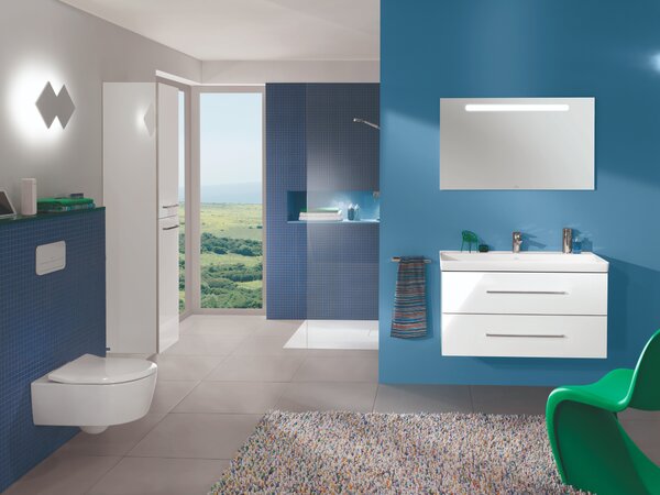 Villeroy & Boch Avento set combi-pack cu tablă agăţat fără margine alb 5656RS01