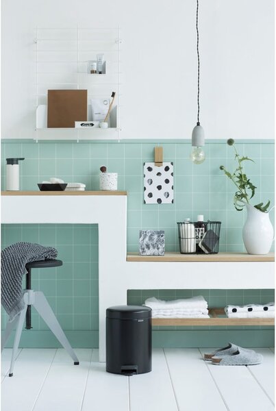 Brabantia NewIcon cos de gunoi 5 l negru 112928