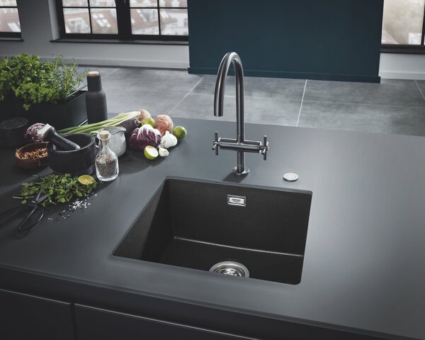 Grohe K700 chiuvetă din granit 45.7x40.6 cm negru 31653AP0