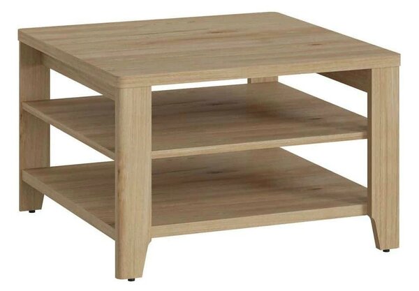 Masuta PARILLA, stejar, PAL laminat, 68x68x44 cm