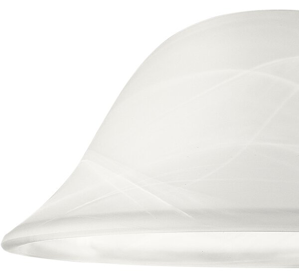 Abajur de rezervă din sticlă SFERA E27 130x300 mm alb