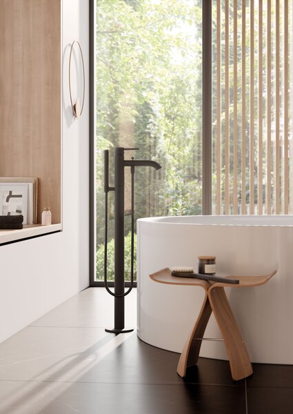 Kludi Bozz baterie cadă-duș stativ negru 385903976