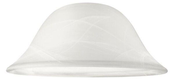 Abajur de rezervă din sticlă SFERA E27 130x300 mm alb