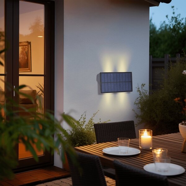 Aplică LED solară Aigostar LED/4W/5,5V 2700K IP44