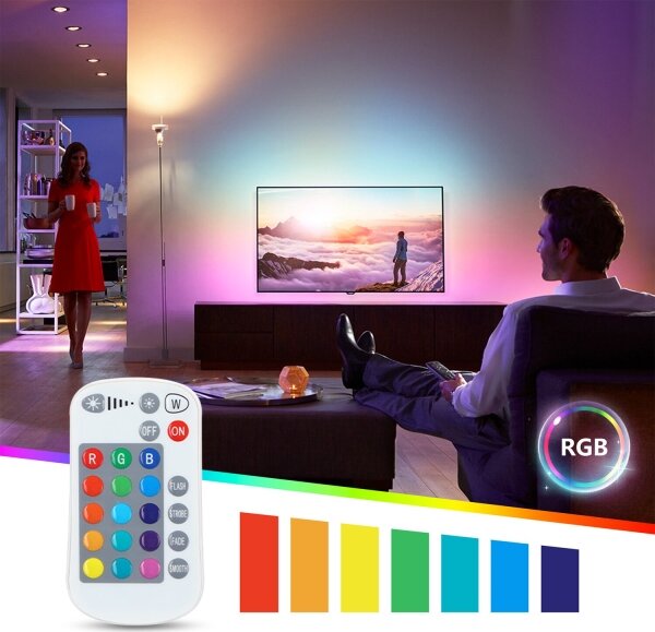 Bec LED RGBW dimabil Aigostar E27/8W/230V 3000K