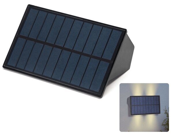Aplică LED solară Aigostar LED/4W/5,5V 2700K IP44