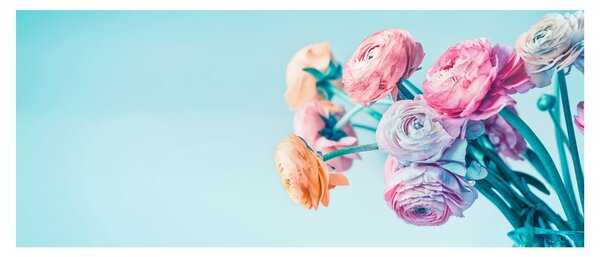 Tablou - Flori în vază (120x50 cm)