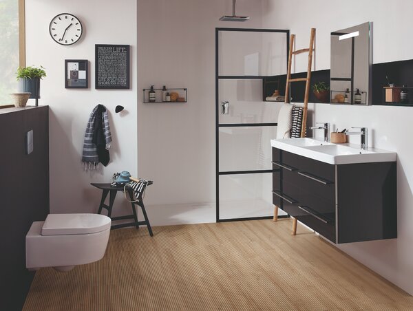 Villeroy & Boch Avento vas wc cu capac soft-close agăţat fără margine alb 5656HR01